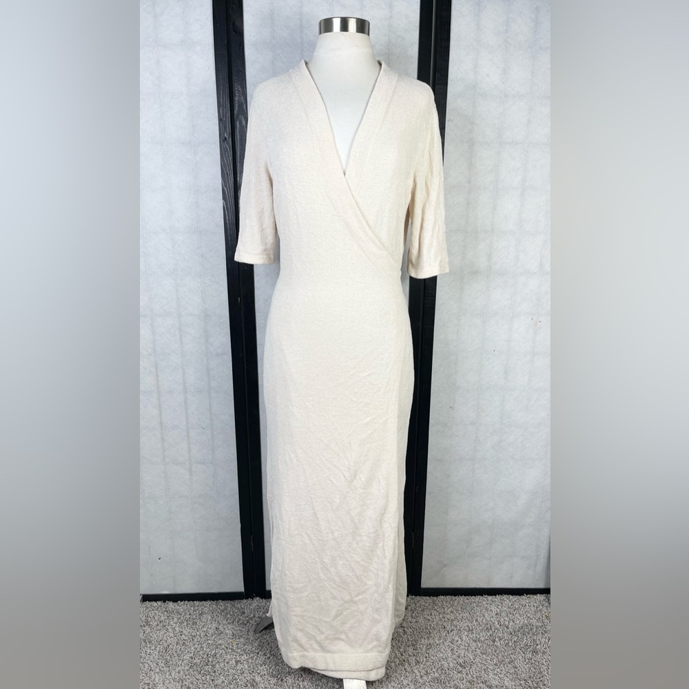 Barefoot Dreams Cream Long Sleeve Dress
